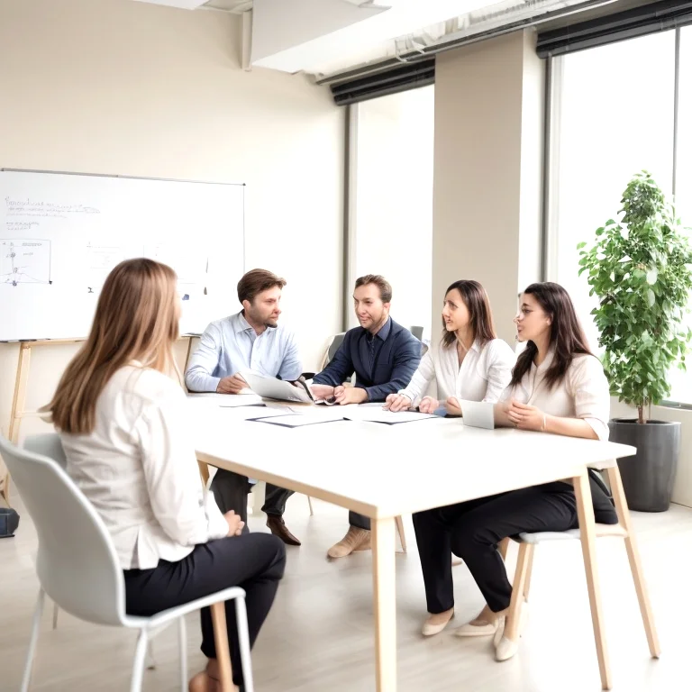 精神成長のワークショップに参加するビジネスマン